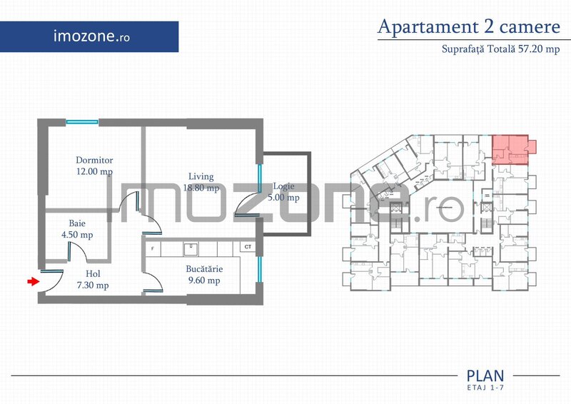 Militari 2 camere, 57 mp, centrala proprie, bloc nou- Str. Preciziei